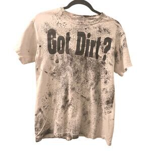 Vintage 90s Got Dirt I Did Track Racing Double Sided Graphic Shirt Mens S Rare